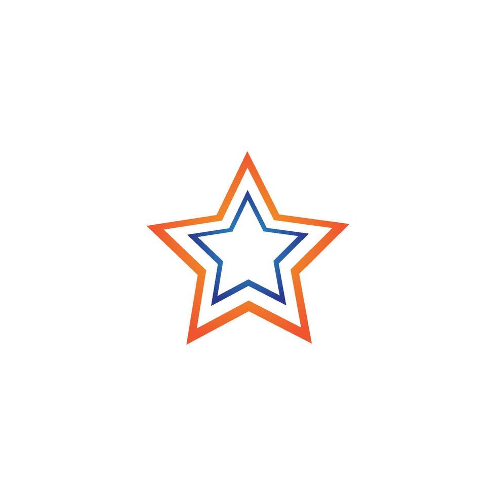 plantilla de logotipo estrella vector