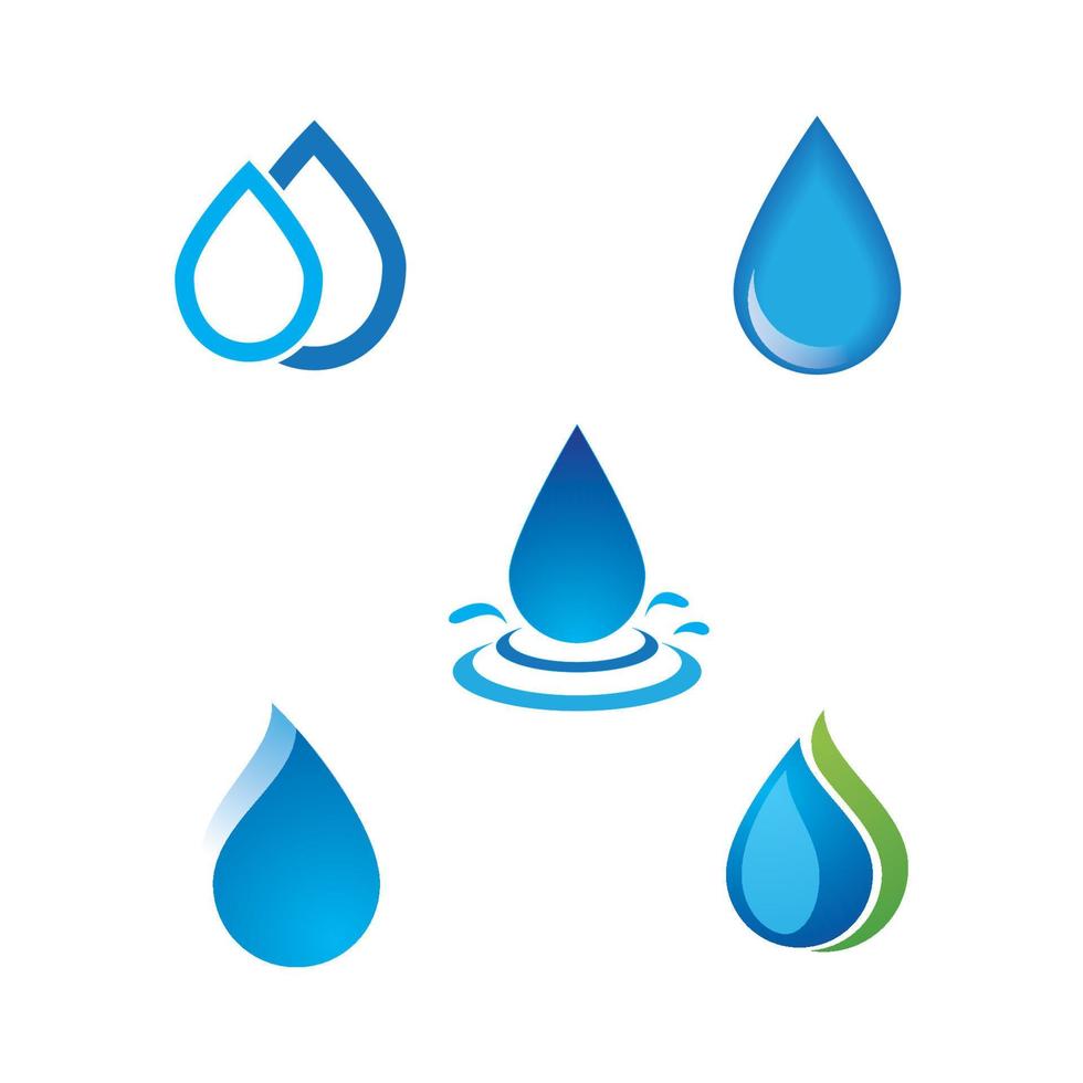 logotipo de gota de agua vector