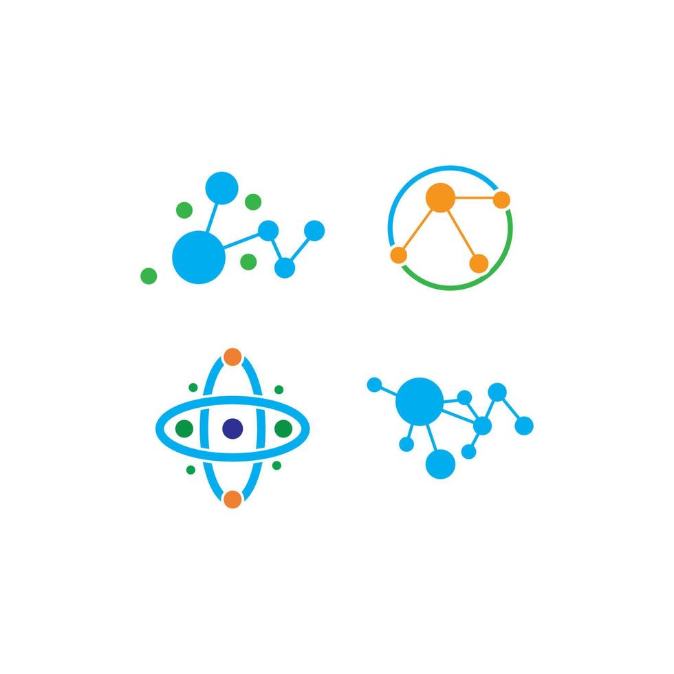 Molecule icon vector