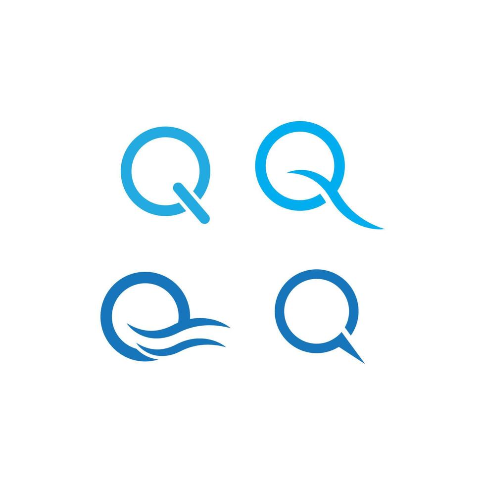 Q letter logo vector