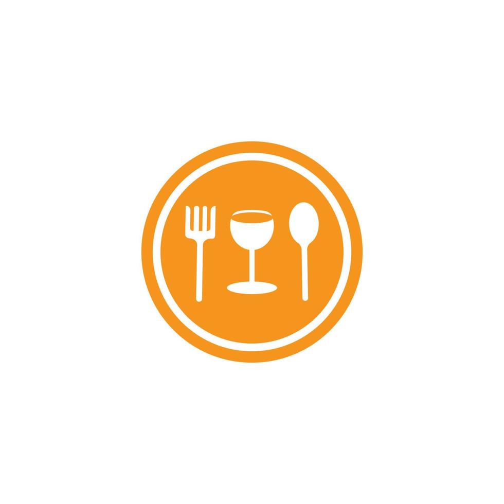 fork and spoon icon vector