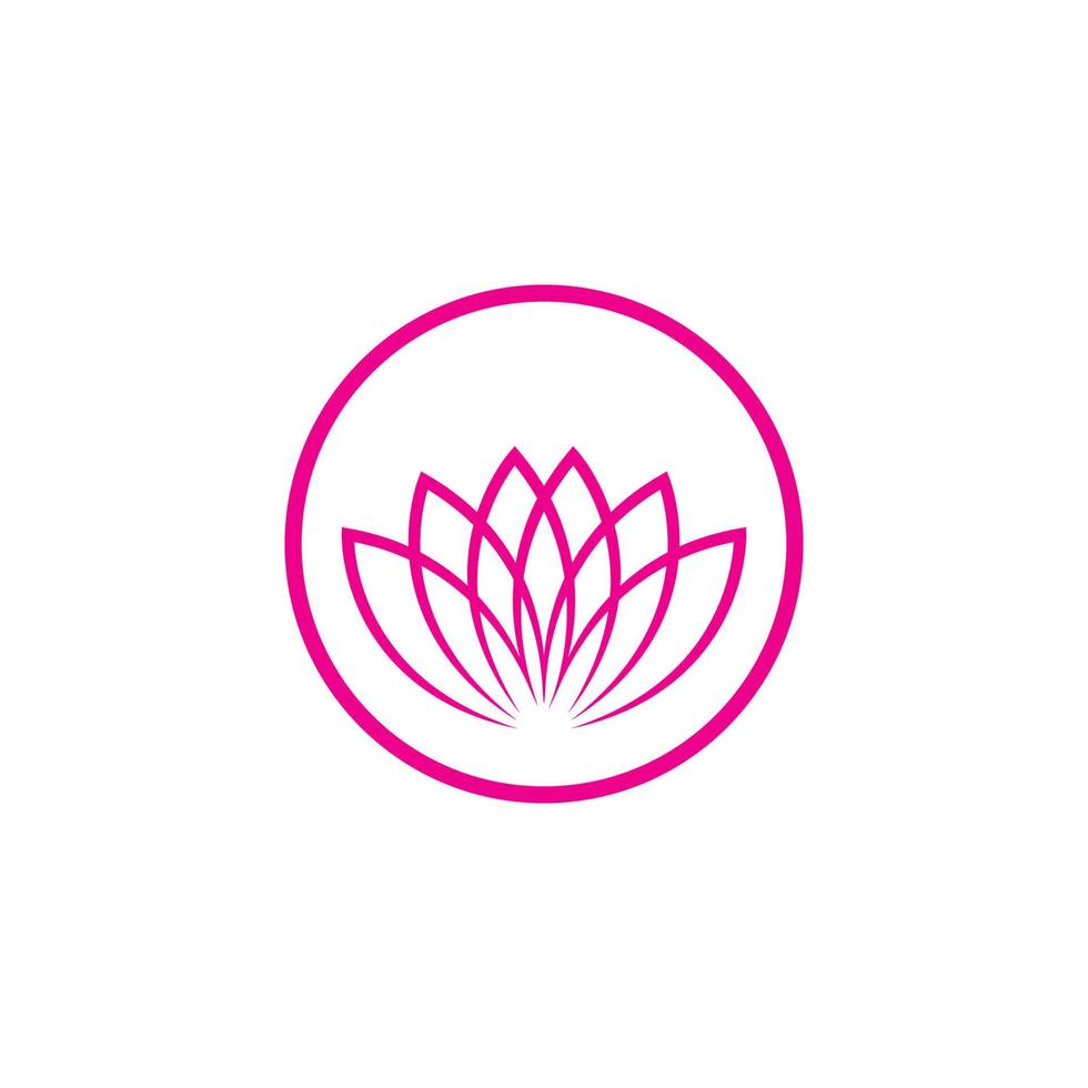 Lotus flower logo vector