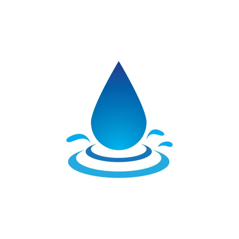 Water drop Logo 14639797 Vector Art at Vecteezy