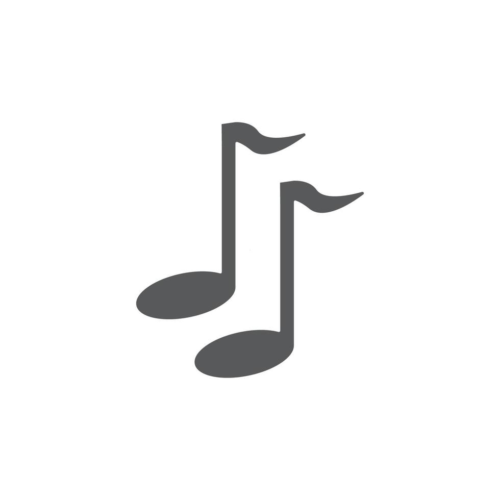 Music note logo vector