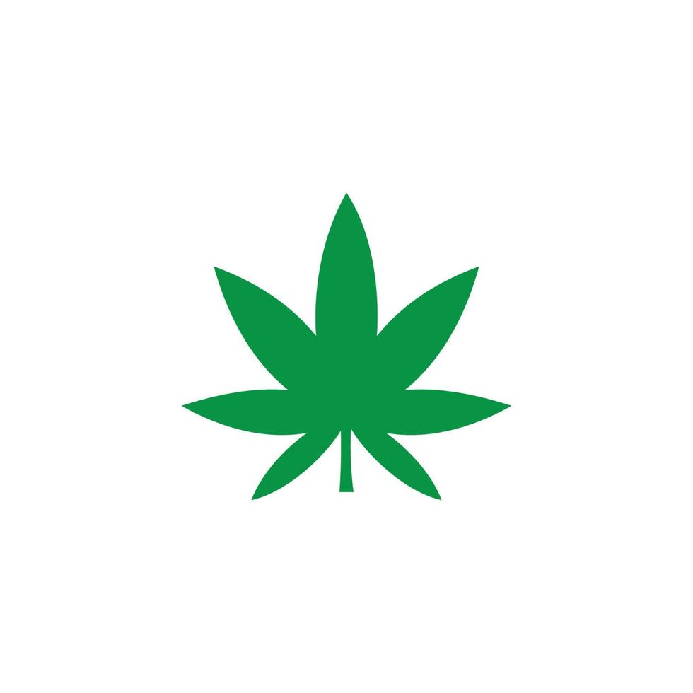 Canabis leaf logo vector