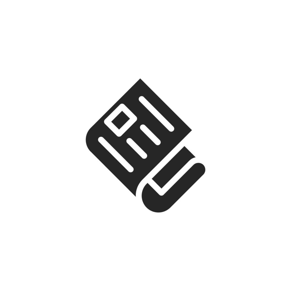 Vector sign of newspaper symbol is isolated on a white background. vector illustration icon color editable.