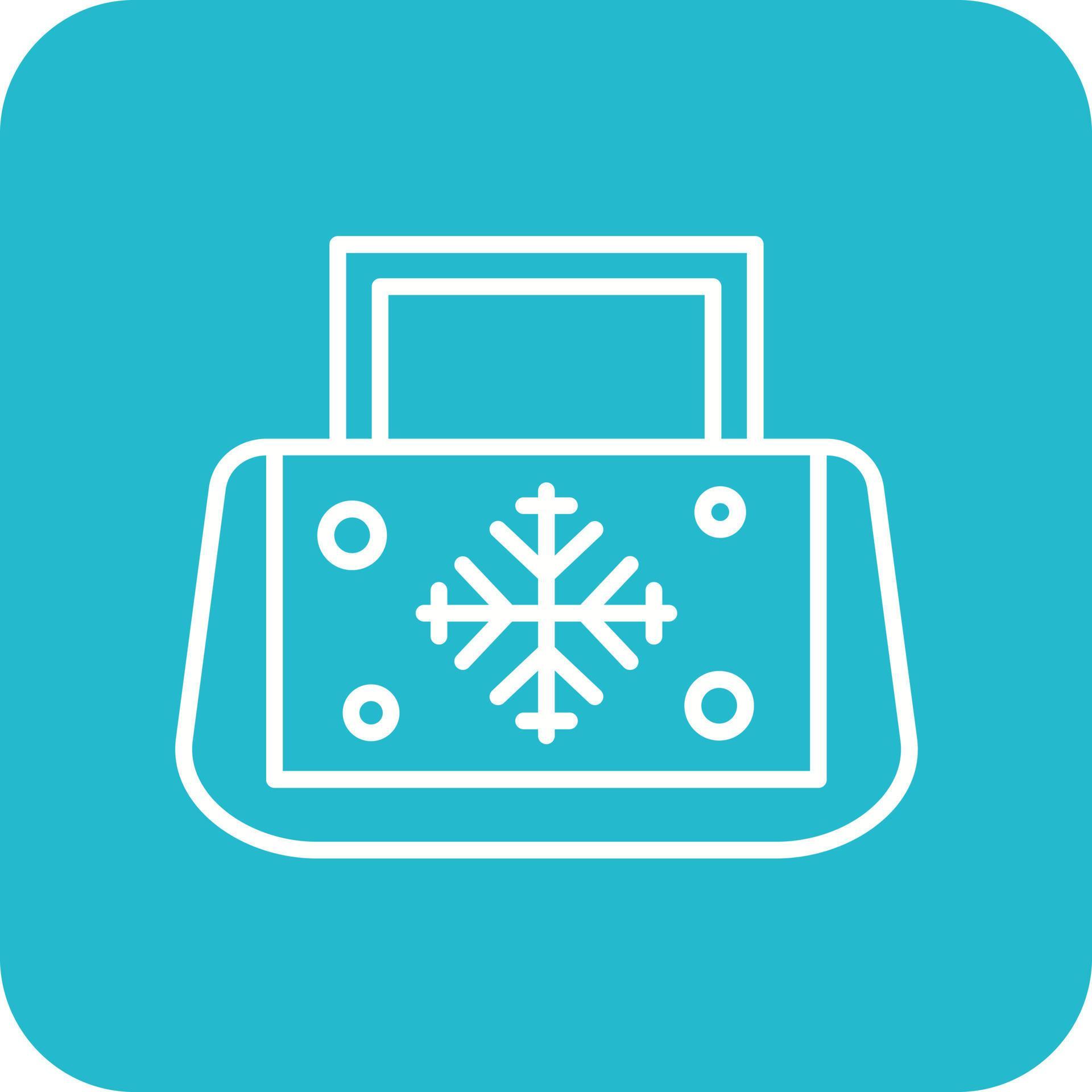 Ice Bag Line Round Corner Background Icons 14640052 Vector Art at Vecteezy