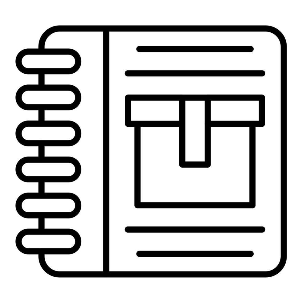 Product Directory Line Icon vector