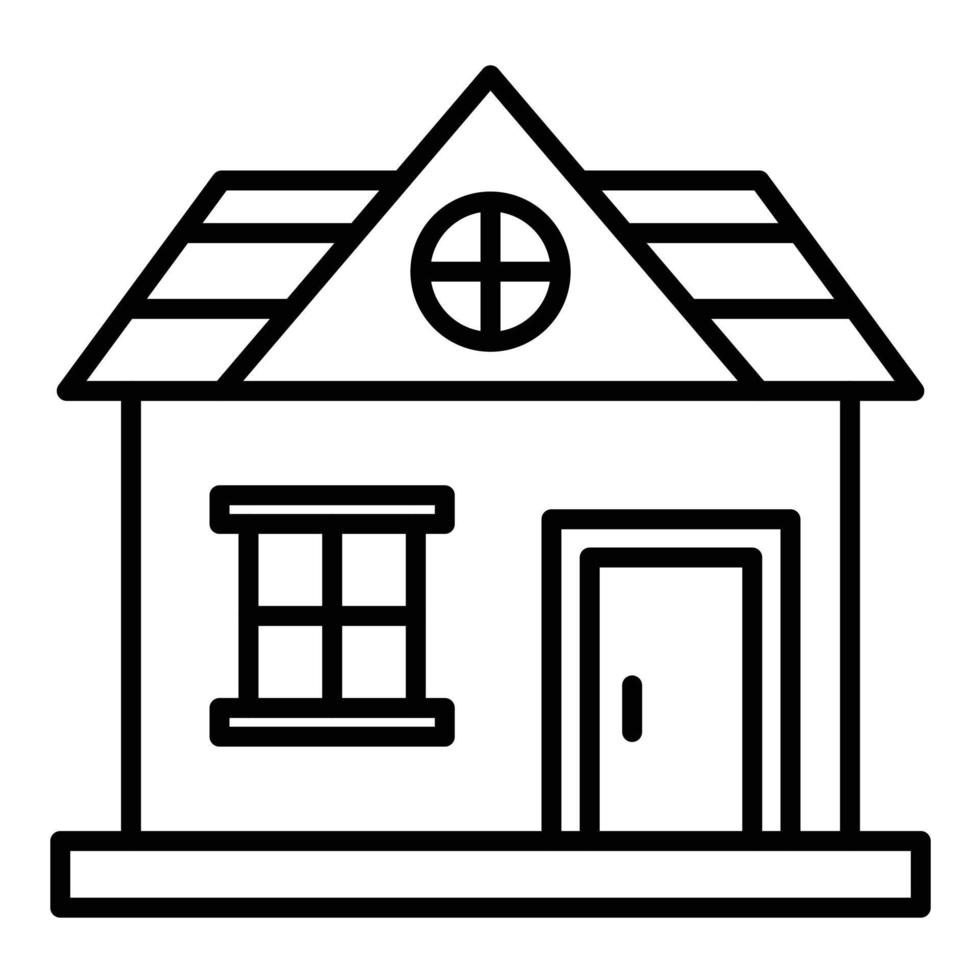 Guest House Line Icon vector