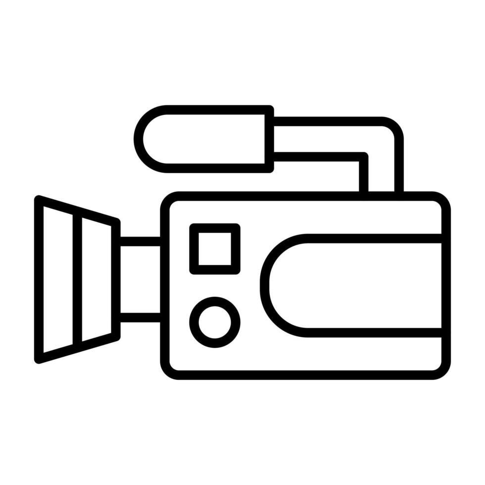 Camcorder Line Icon 14640184 Vector Art at Vecteezy