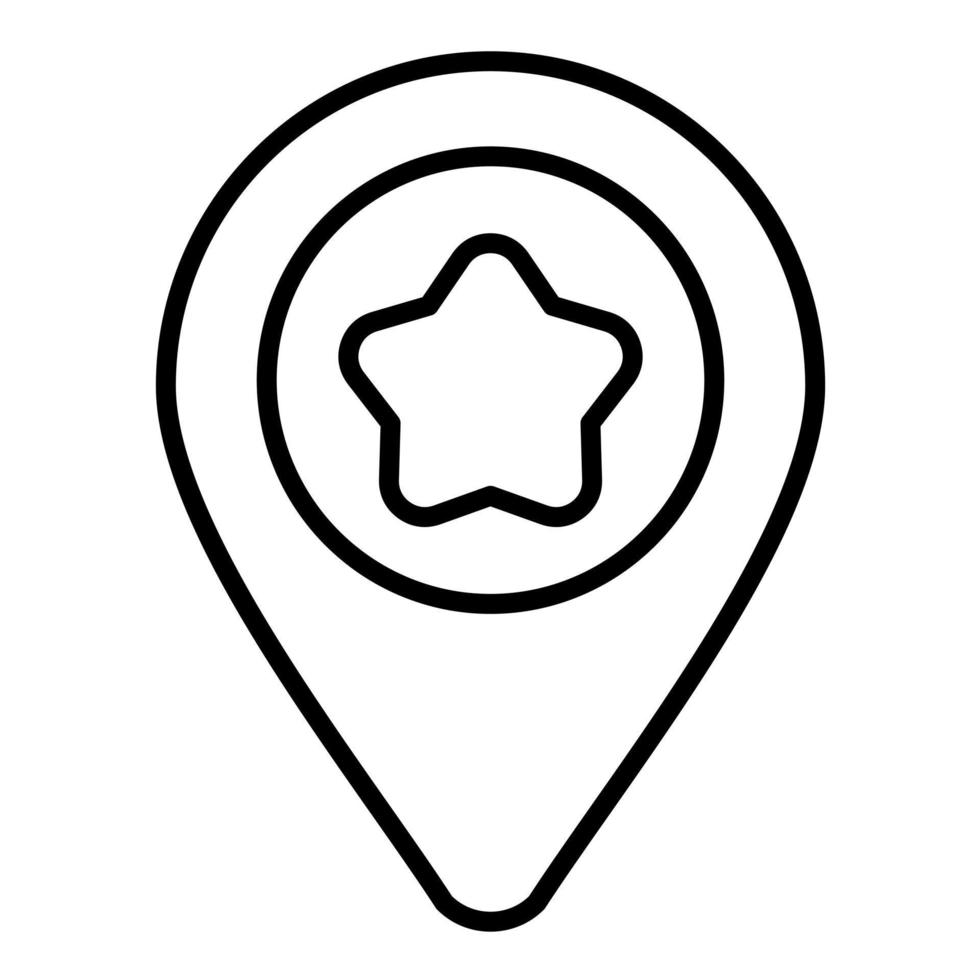Positioning Line Icon vector