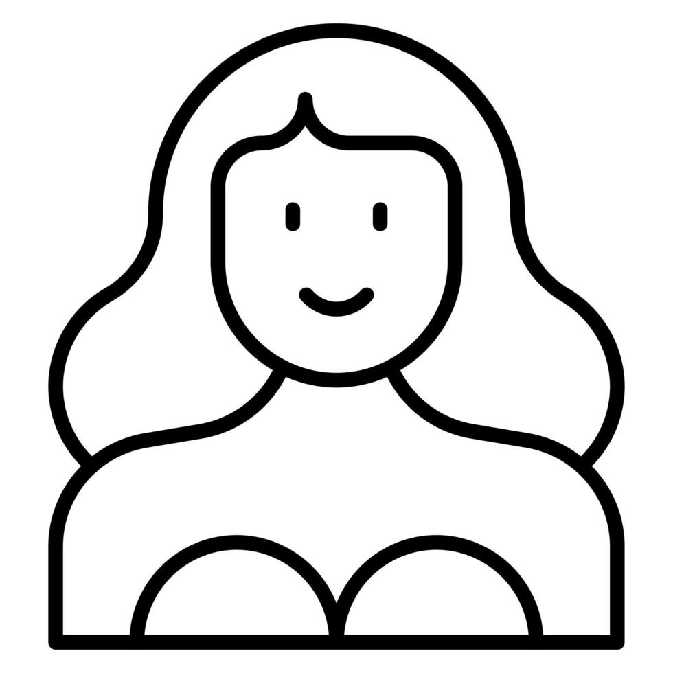 Actress Line Icon vector