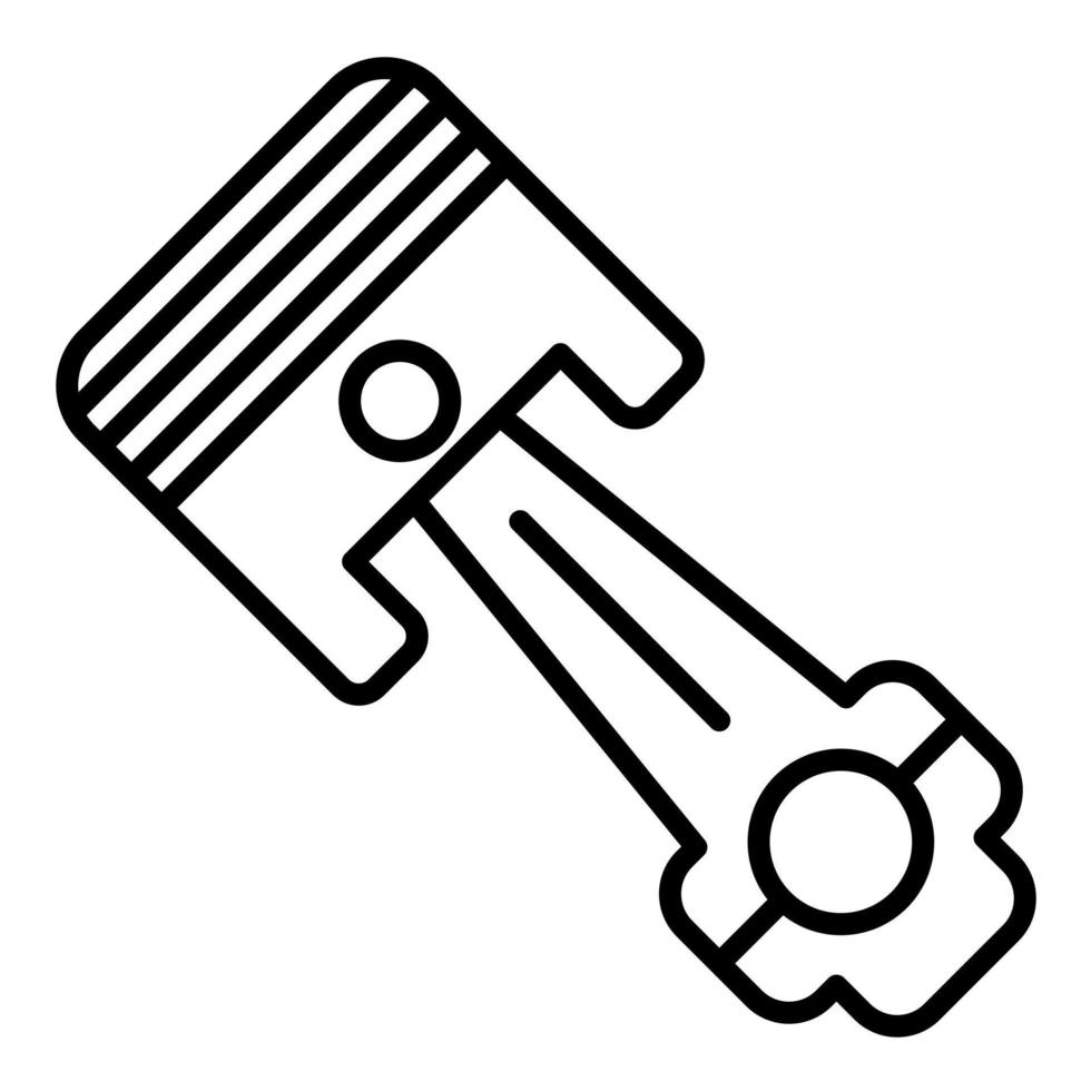 Piston Line Icon vector