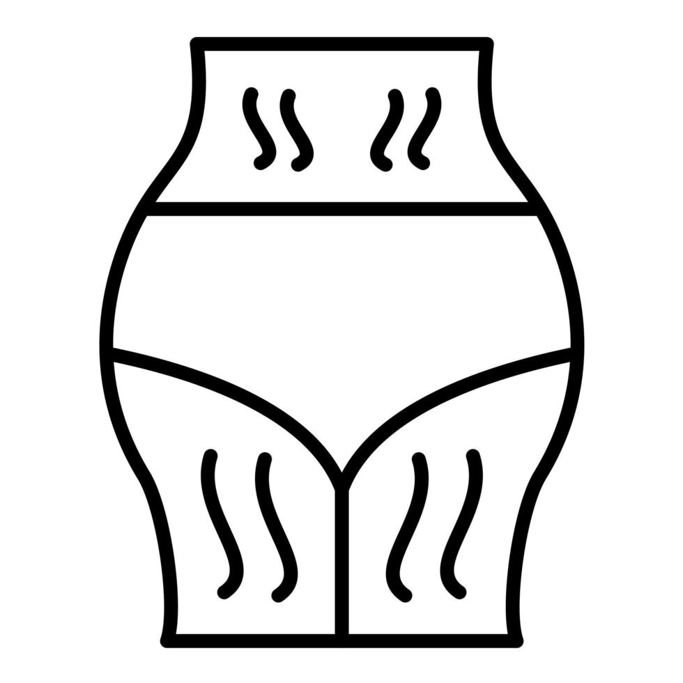 Stretchmarks Line Icon vector
