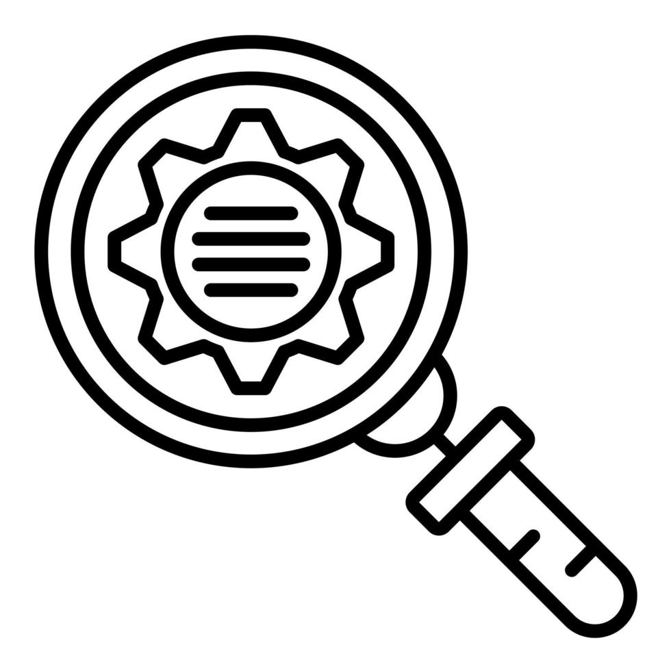 Due Diligence Line Icon vector