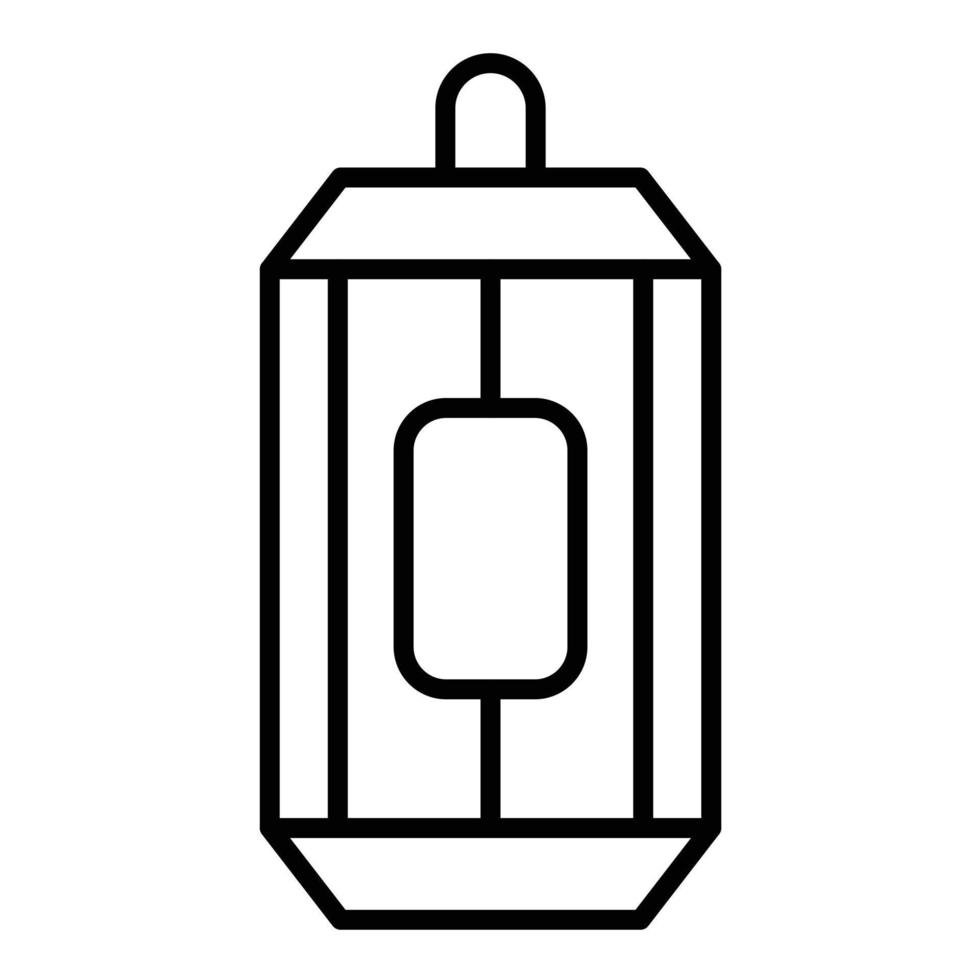 Can Line Icon vector