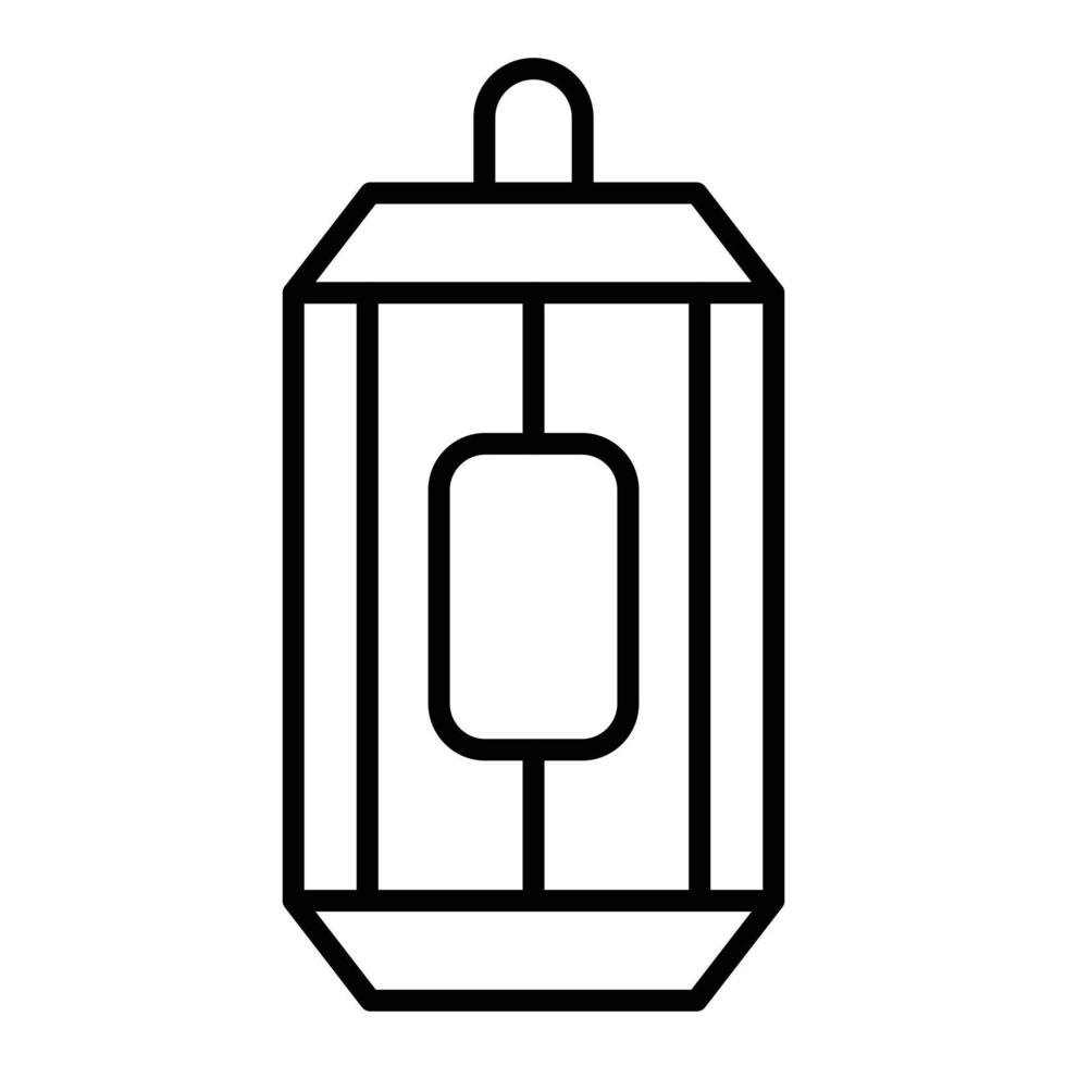 Can Line Icon vector