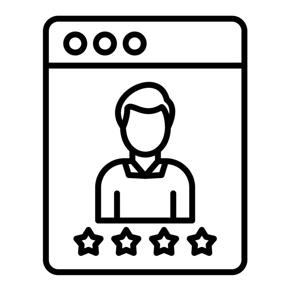 User Experience Line Icon vector