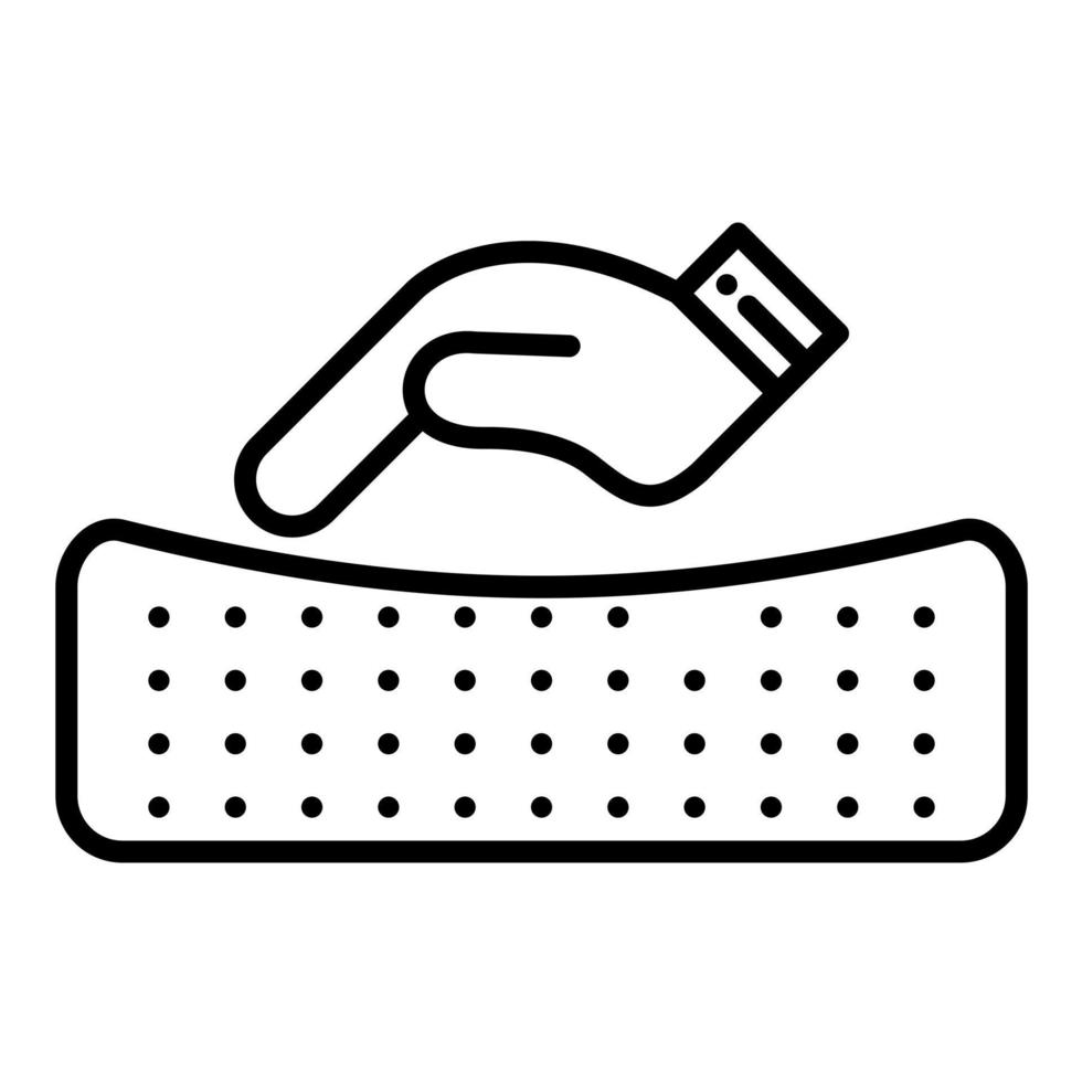Comforter Line Icon vector