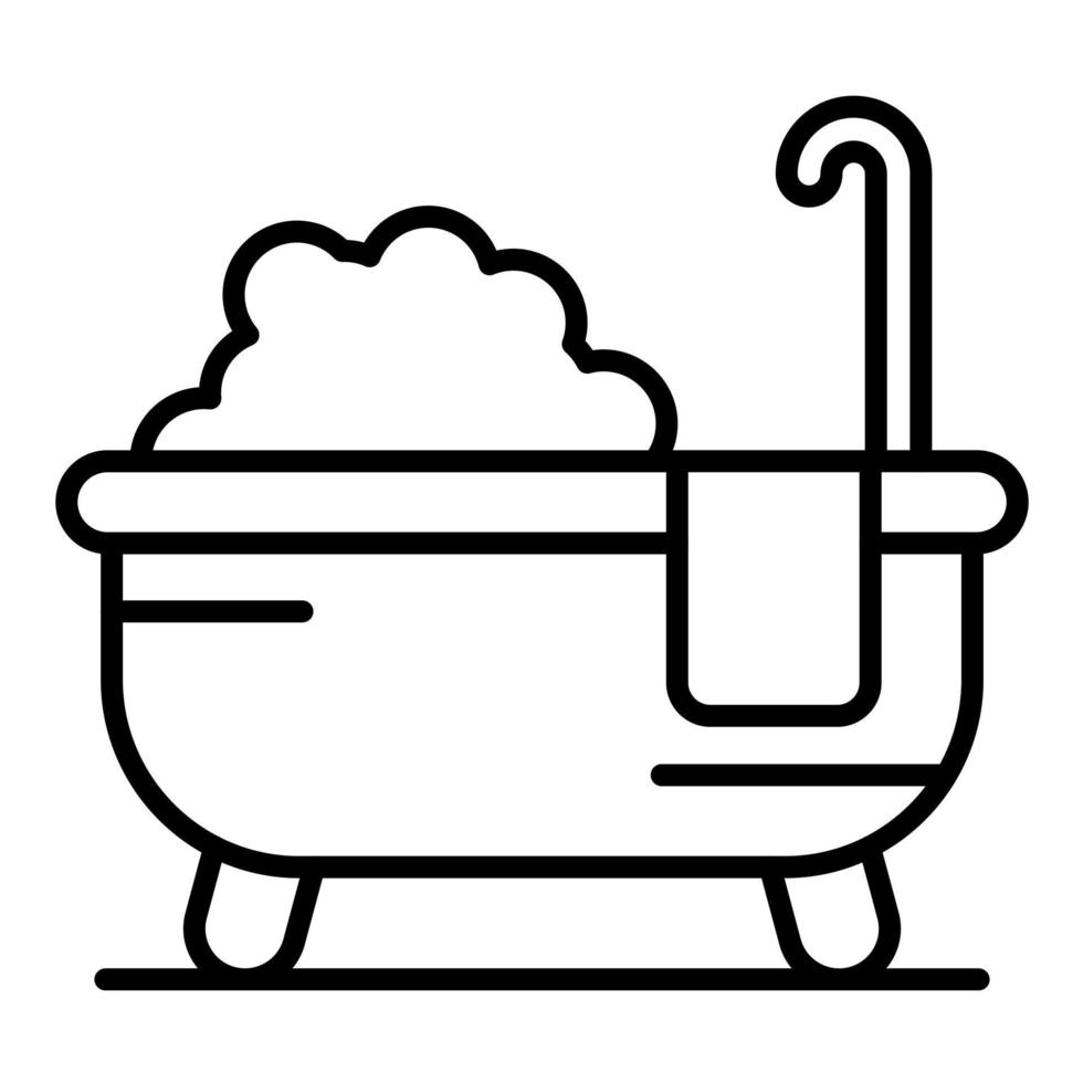 Thermal Bath Line Icon vector