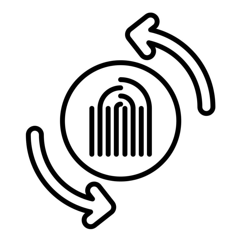 Expert System Line Icon vector