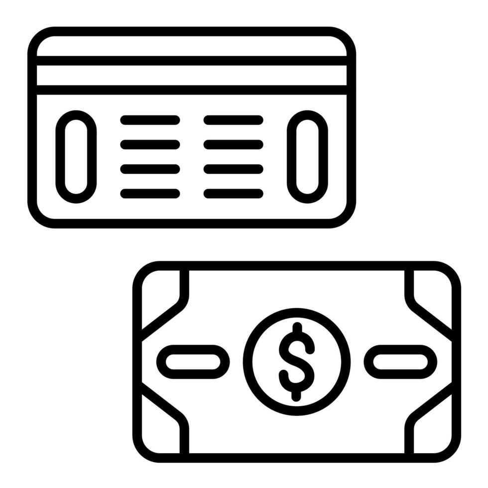 Accounting Methods Line Icon vector