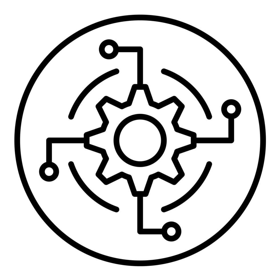 Business Automation Line Icon 14640877 Vector Art at Vecteezy