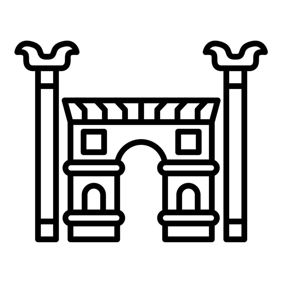 Persepolis Line Icon vector