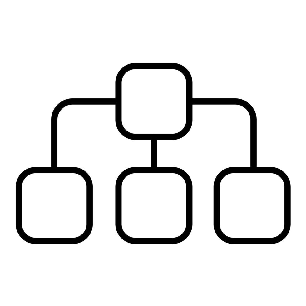 Organization Line Icon vector