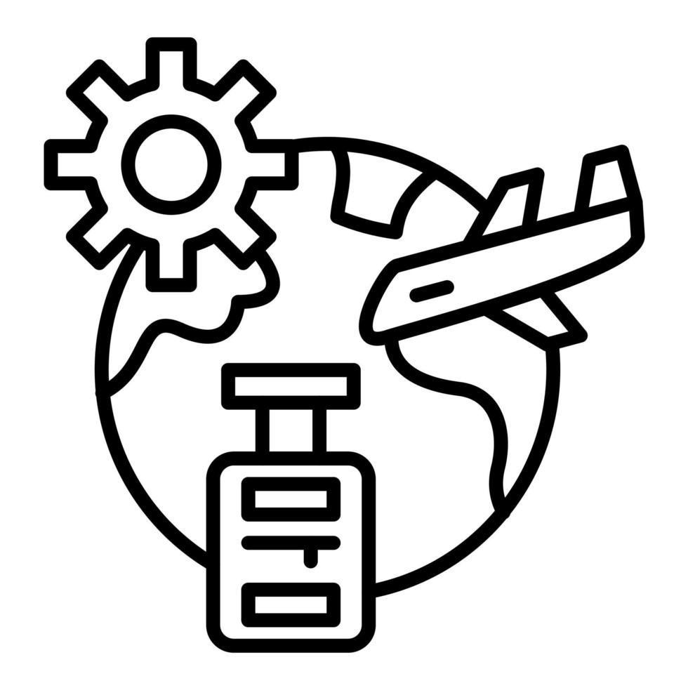 Travel Arrangement Line Icon 14640996 Vector Art at Vecteezy