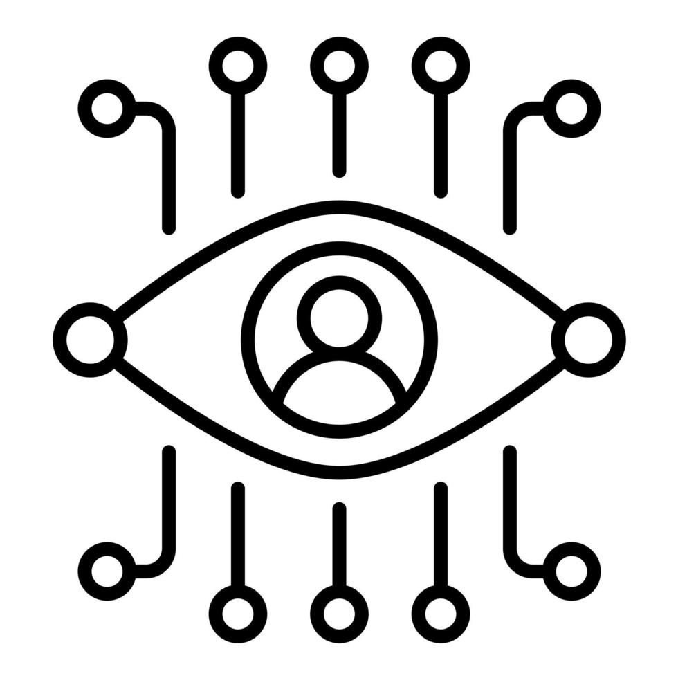 Visionary Line Icon vector