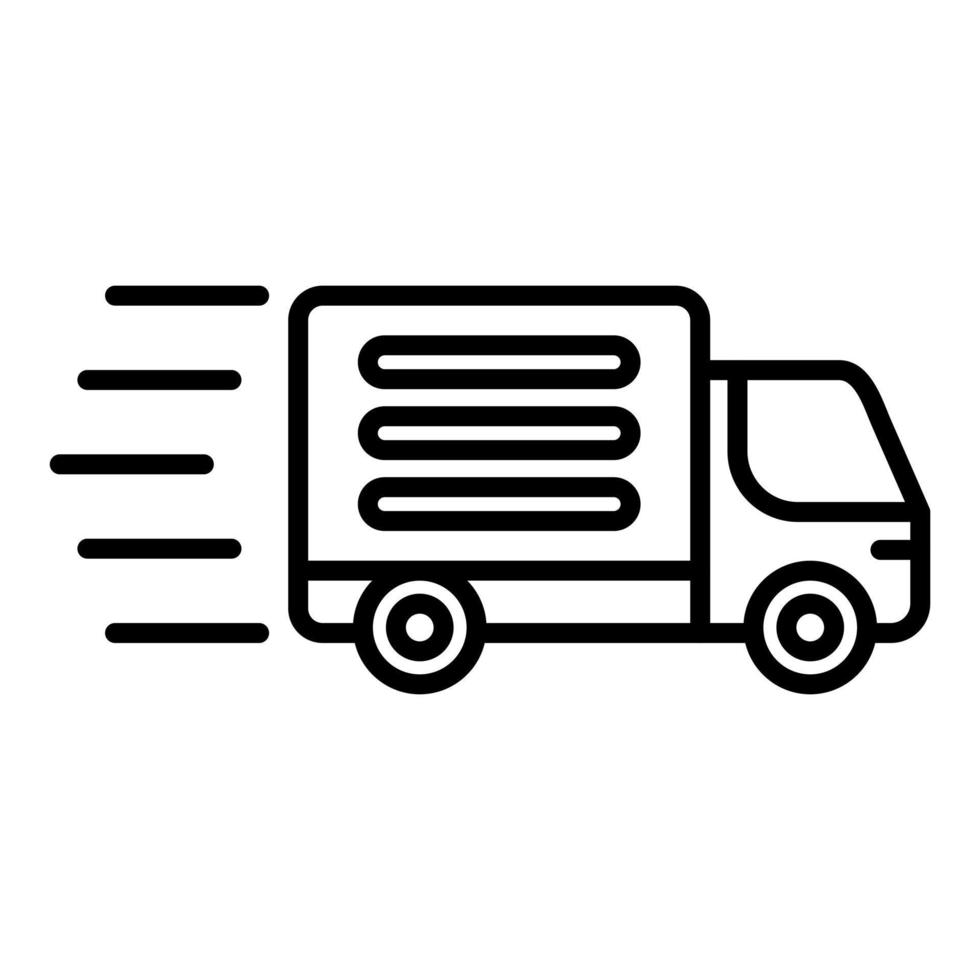 Fast Delivery Line Icon vector