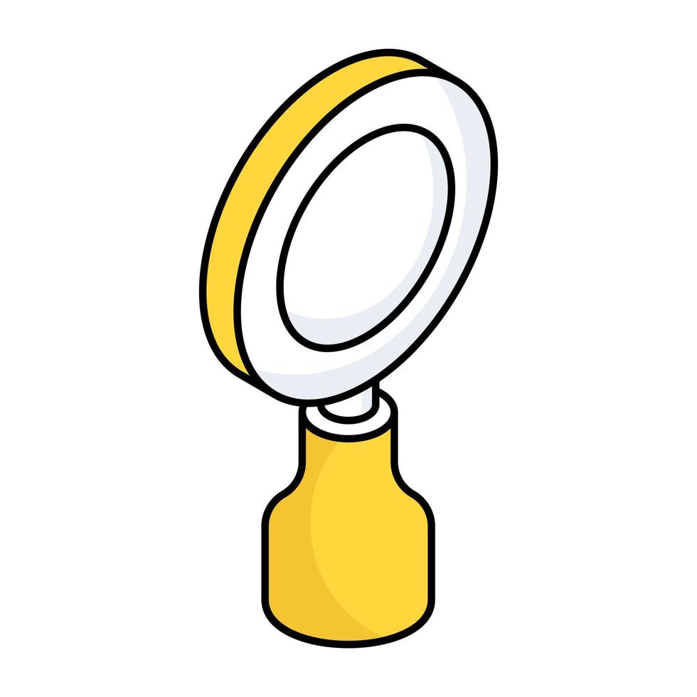 Unique design icon of magnifying glass vector