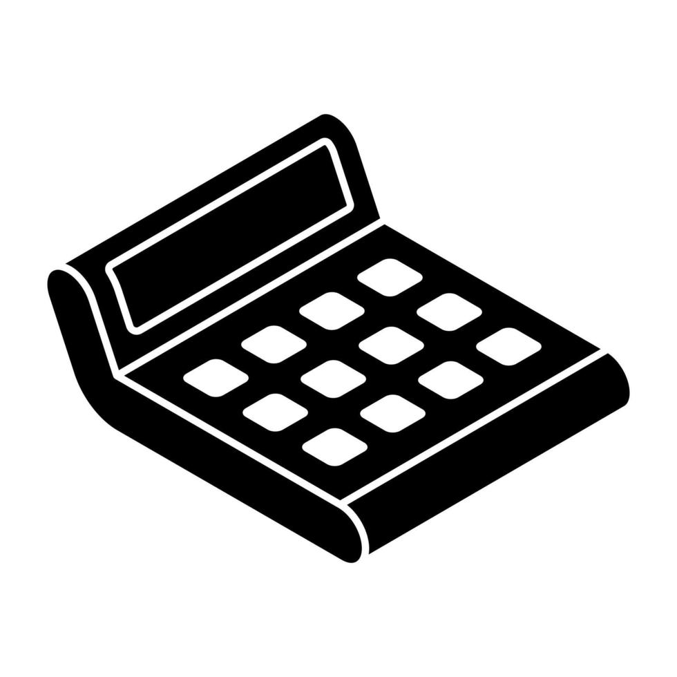 Modern style vector of calculator icon