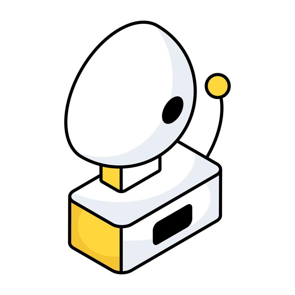Editable design icon of school bell vector