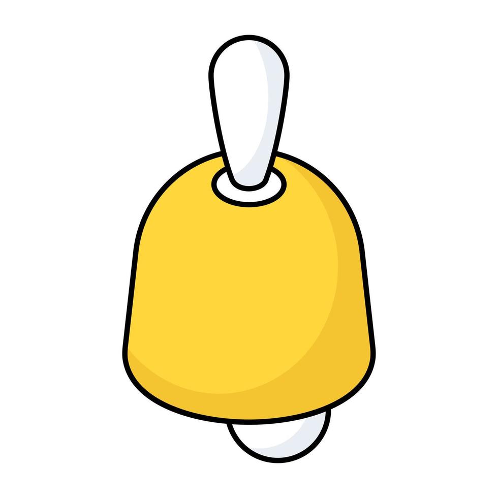 A trendy vector design of bell icon