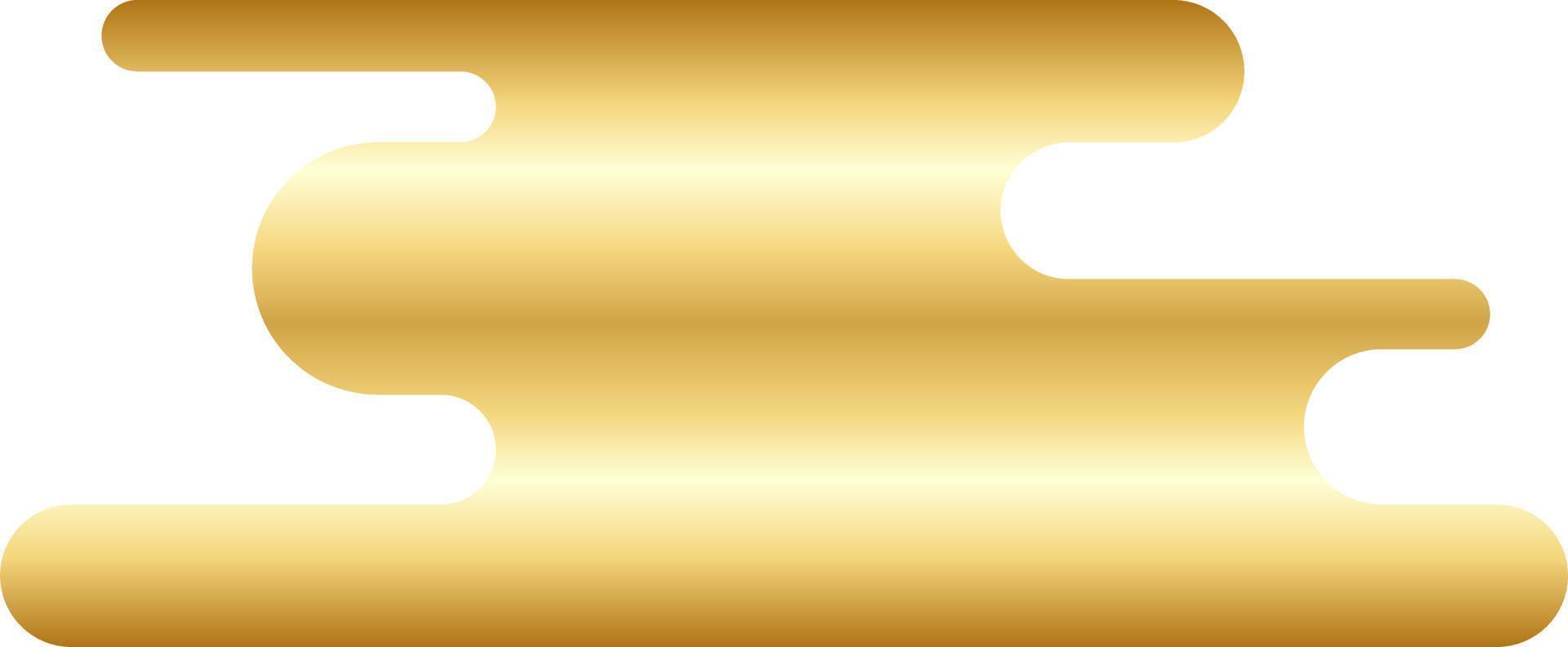 Abstract Gold Minimal Round Shape Vector
