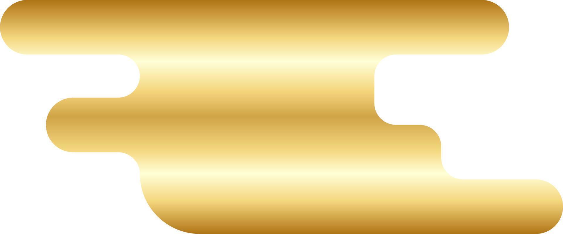 Abstract Gold Minimal Round Shape Vector