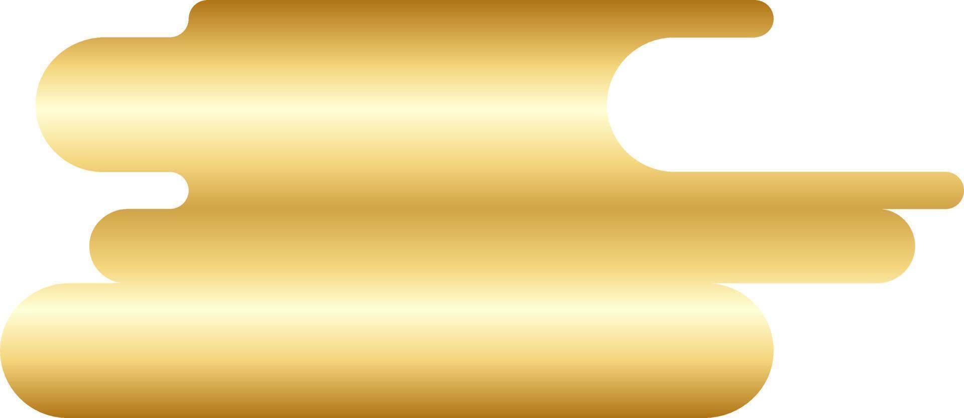 vector de forma redonda mínima de oro abstracto