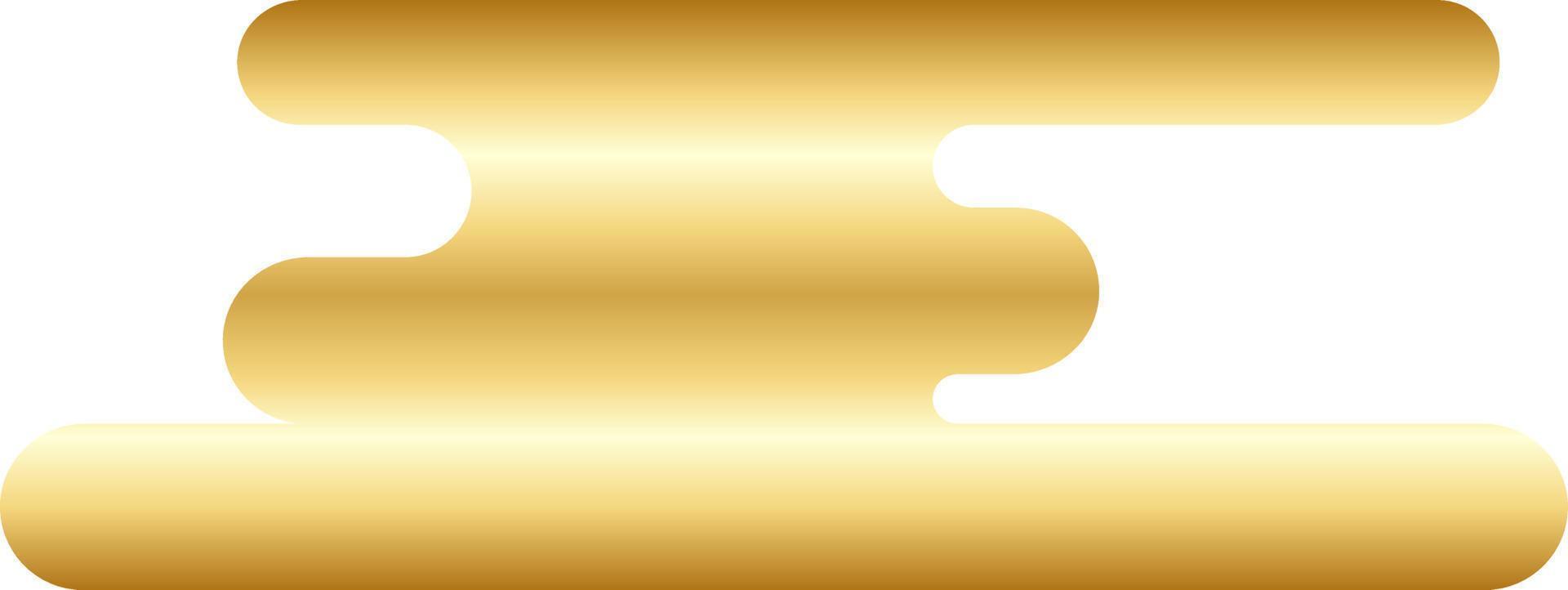 vector de forma redonda mínima de oro abstracto