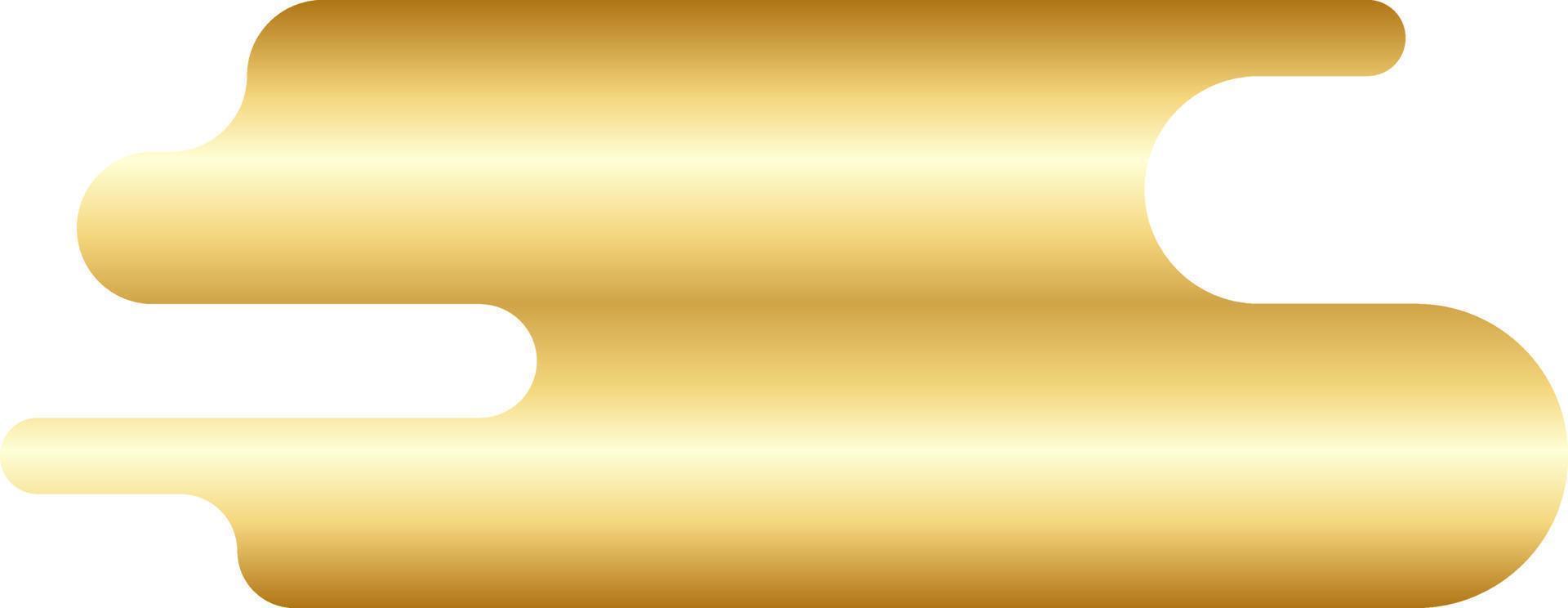 Abstract Gold Minimal Round Shape Vector