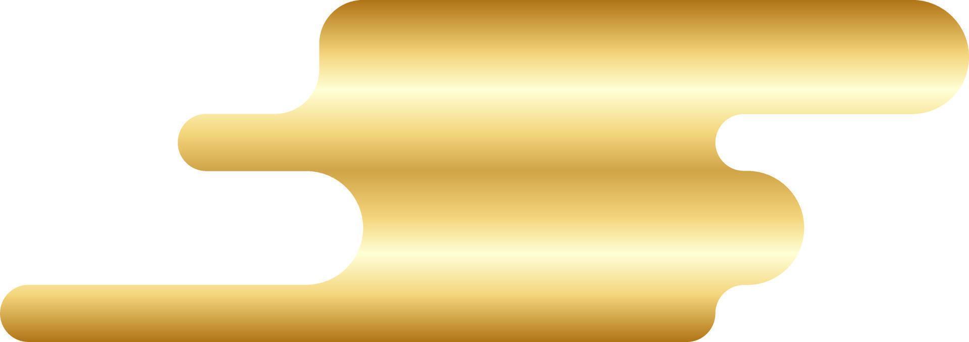 Abstract Gold Minimal Round Shape Vector