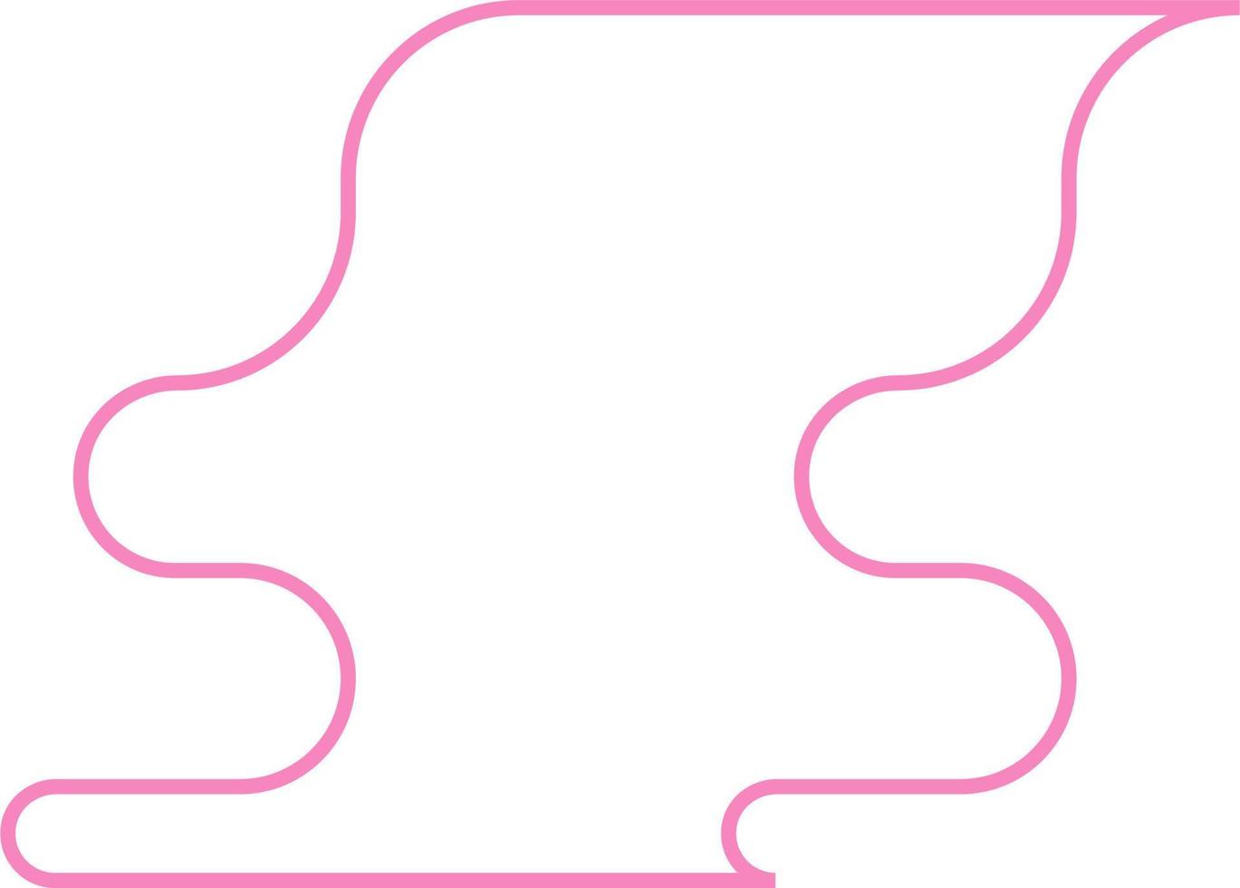 Abstract Minimal Round Shape Vector Outline