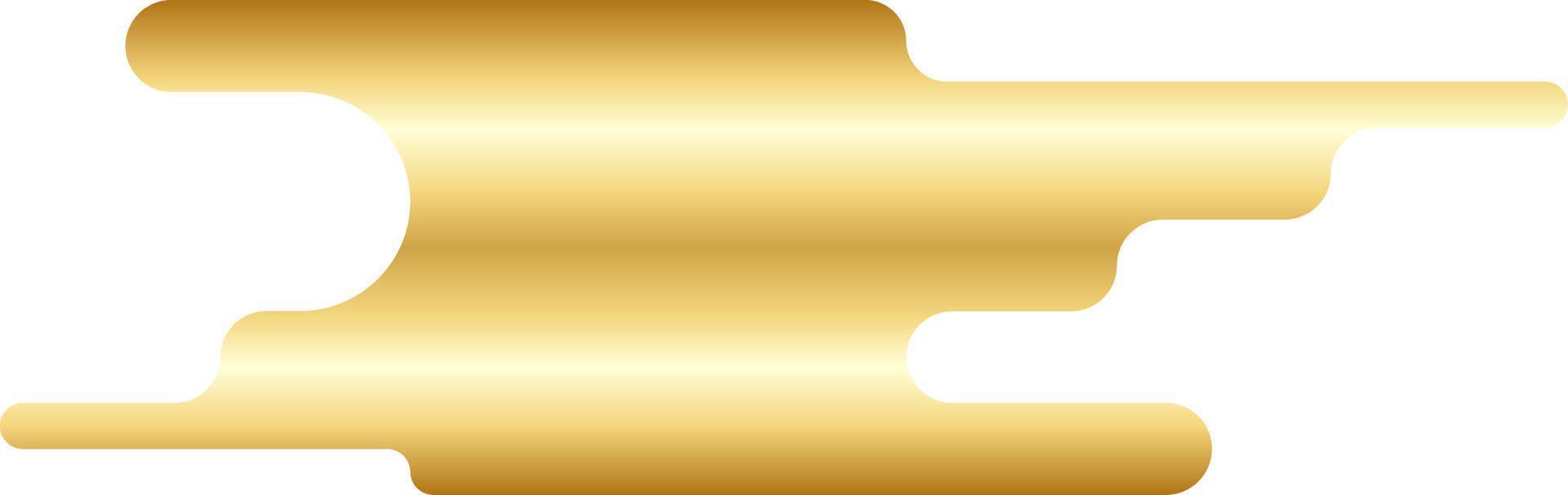 Abstract Gold Minimal Round Shape Vector