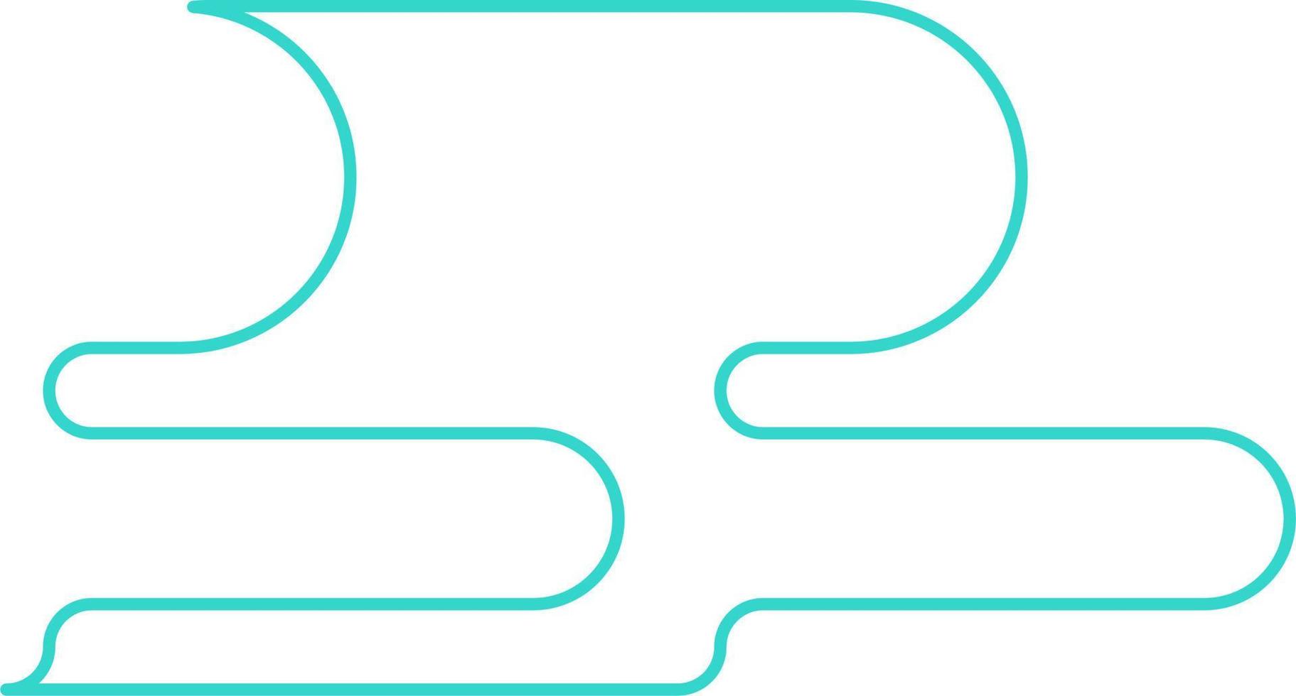 Abstract Minimal Round Shape Vector Outline