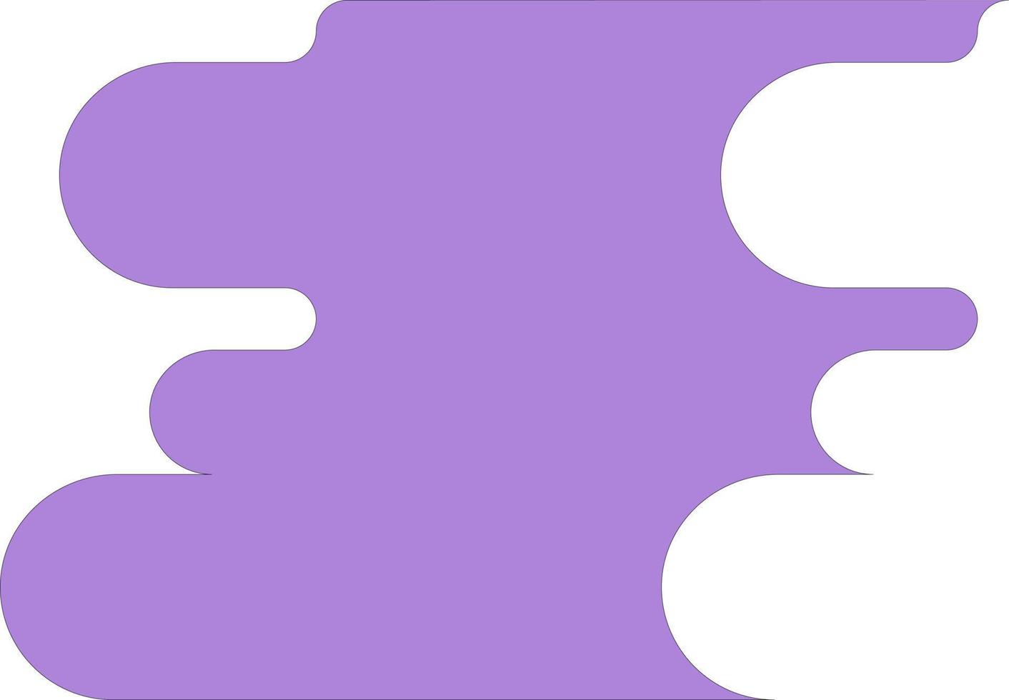 Abstract Minimal Round Shape Vector Illustration