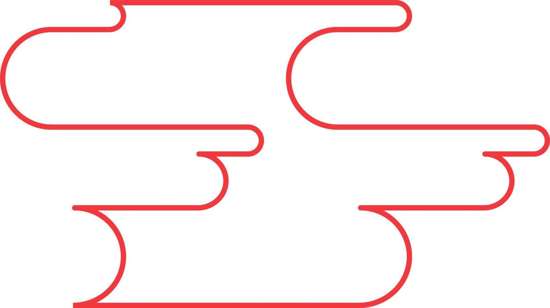 Abstract Minimal Round Shape Vector Outline