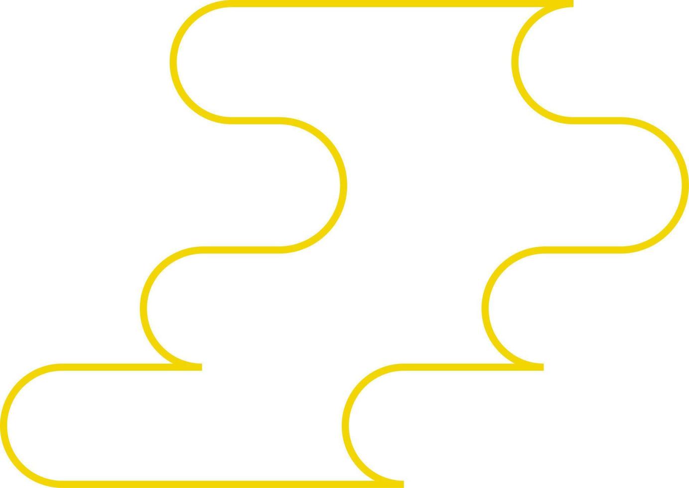 Abstract Minimal Round Shape Vector Outline