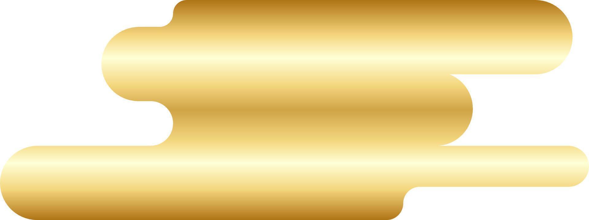Abstract Gold Minimal Round Shape Vector