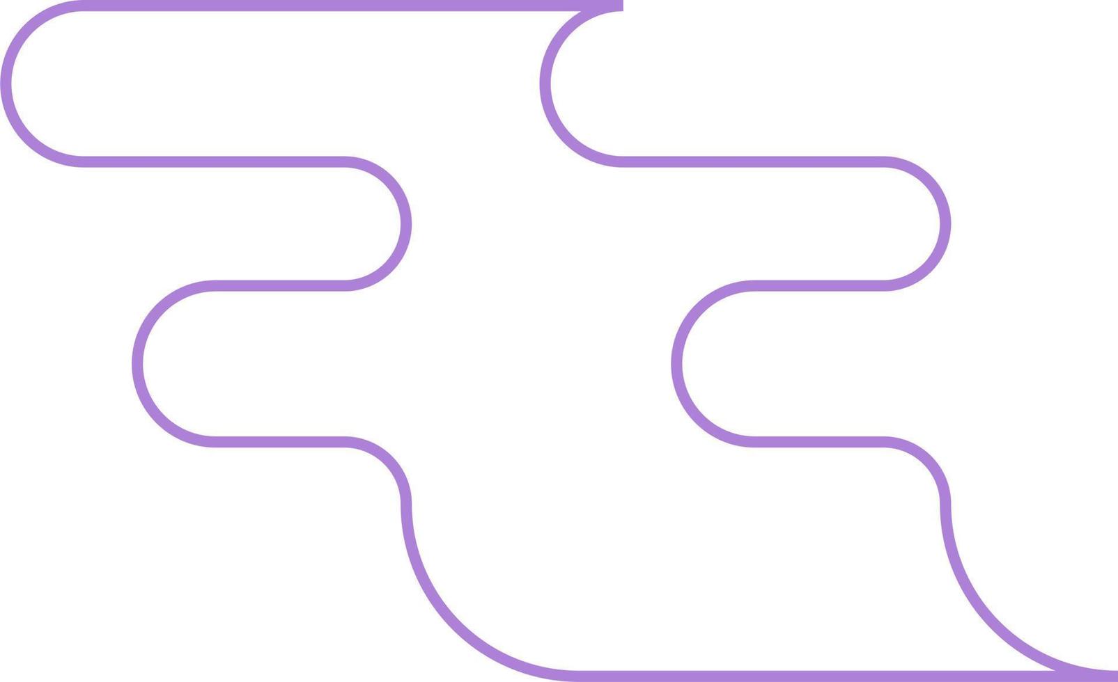 Abstract Minimal Round Shape Vector Outline